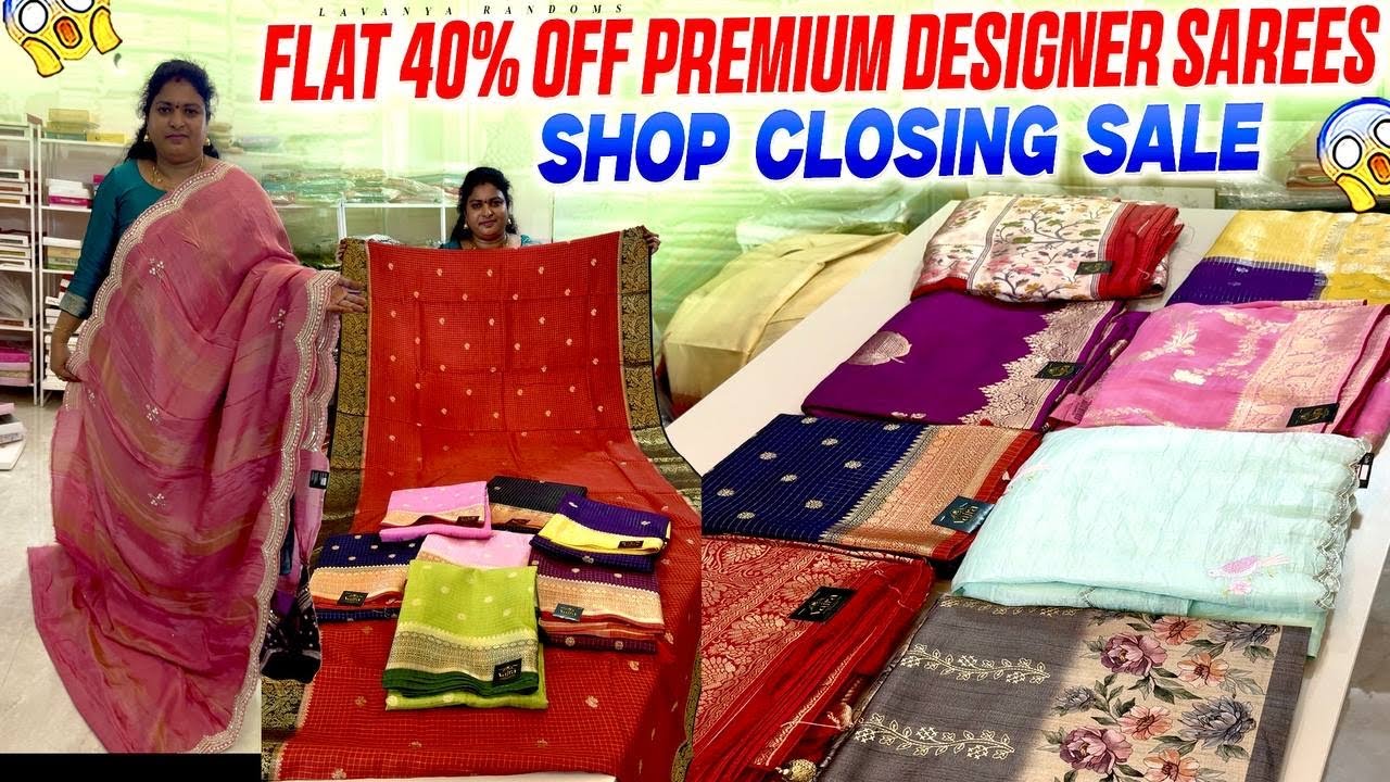 Stock మొత్తం Clearance Sale లో | Designer & Pattu sarees Flat 30% off KPHB