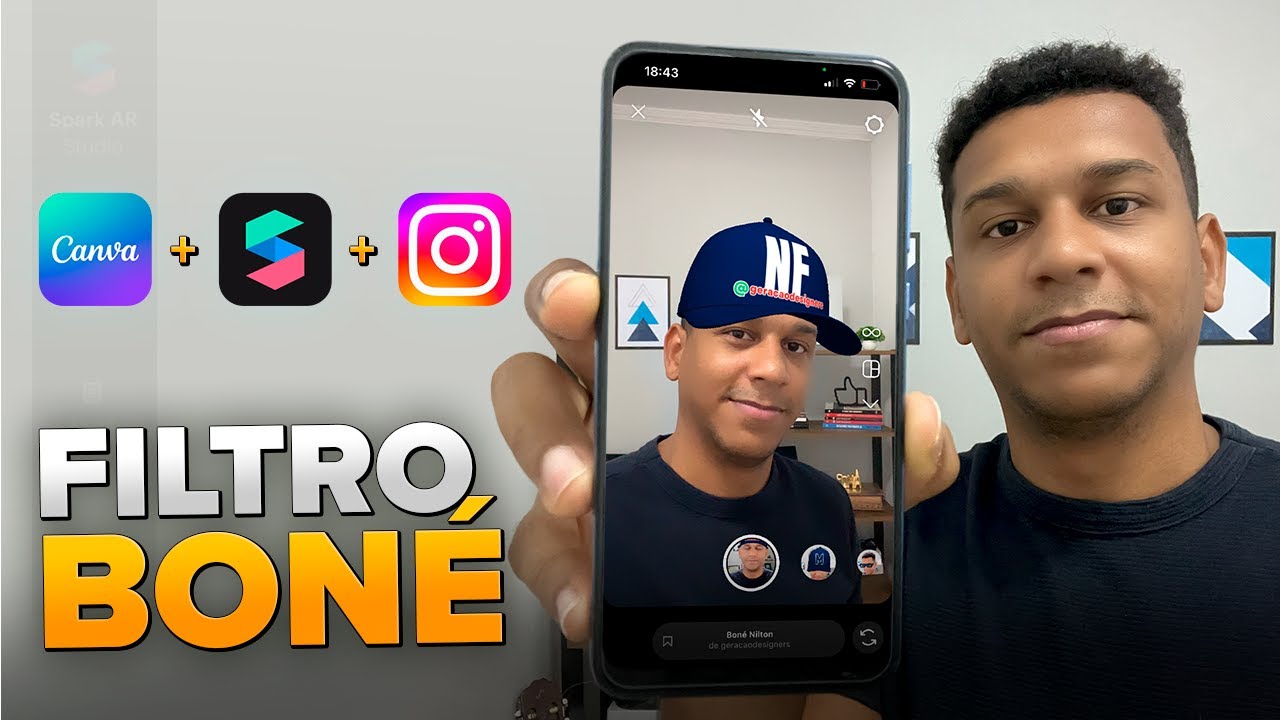 Como Criar Filtro Boné para o Instagram - Meta Spark