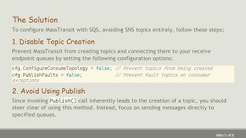 How to Properly Configure SQS without Using SNS Topics in MassTransit