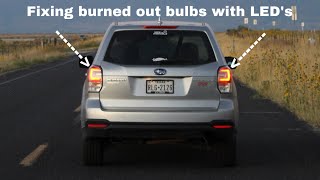 Match Highlights 2017-2018 Subaru Forester Rear Running C Light Taillight Bulb Replacement