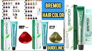 Bremod Hair Colour Shade Card | Best Fashion Hair Colours & Brown-Blonde Shades @Mahrozmakeup 
