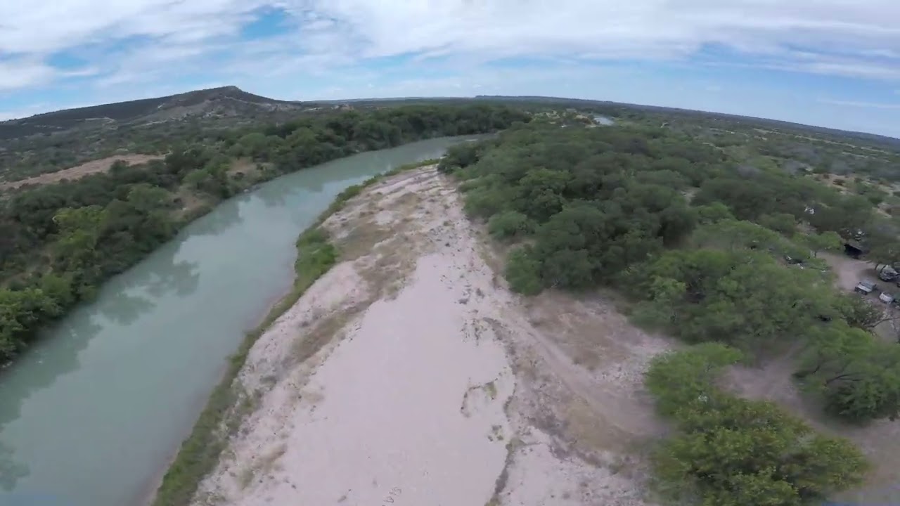 FPV Drone Flight - Llano river - Jarvis Family Reunion 2023