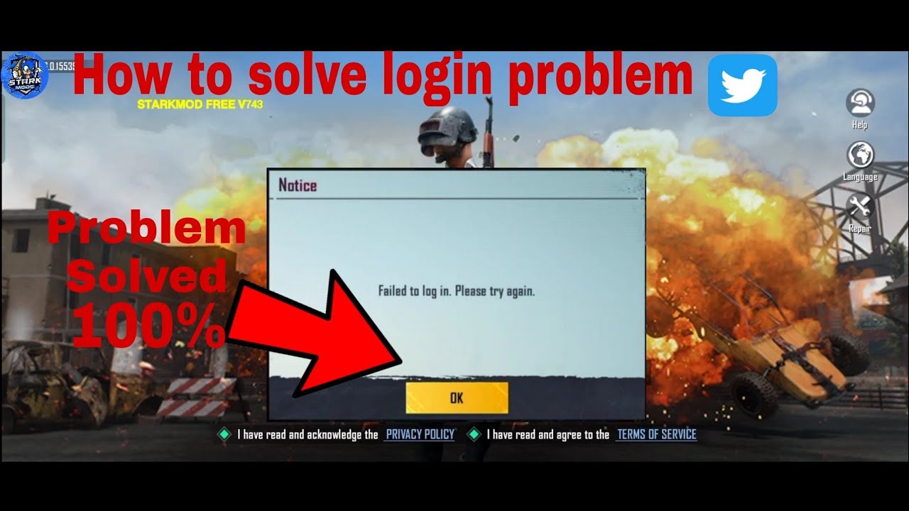 How to solve Login problem with Twitter in Bgmi || BGMI login failed ...