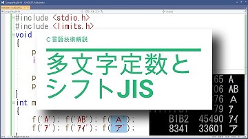 多文字定数とシフトJIS／Visual Studio 2019 [C言語技術解説]