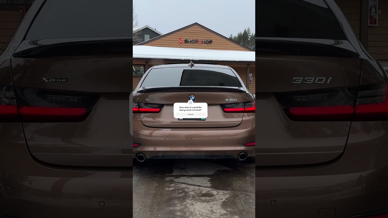 BMW 330i revs. Downpipe, charge pipe and airintake. Stock exhaust 