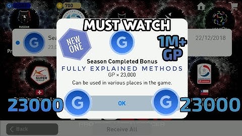 THE PES 2019 GET GP FREE OMG