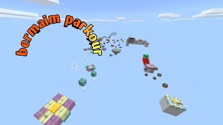 mencoba memecahkan rekor parkourku di server forcraft
