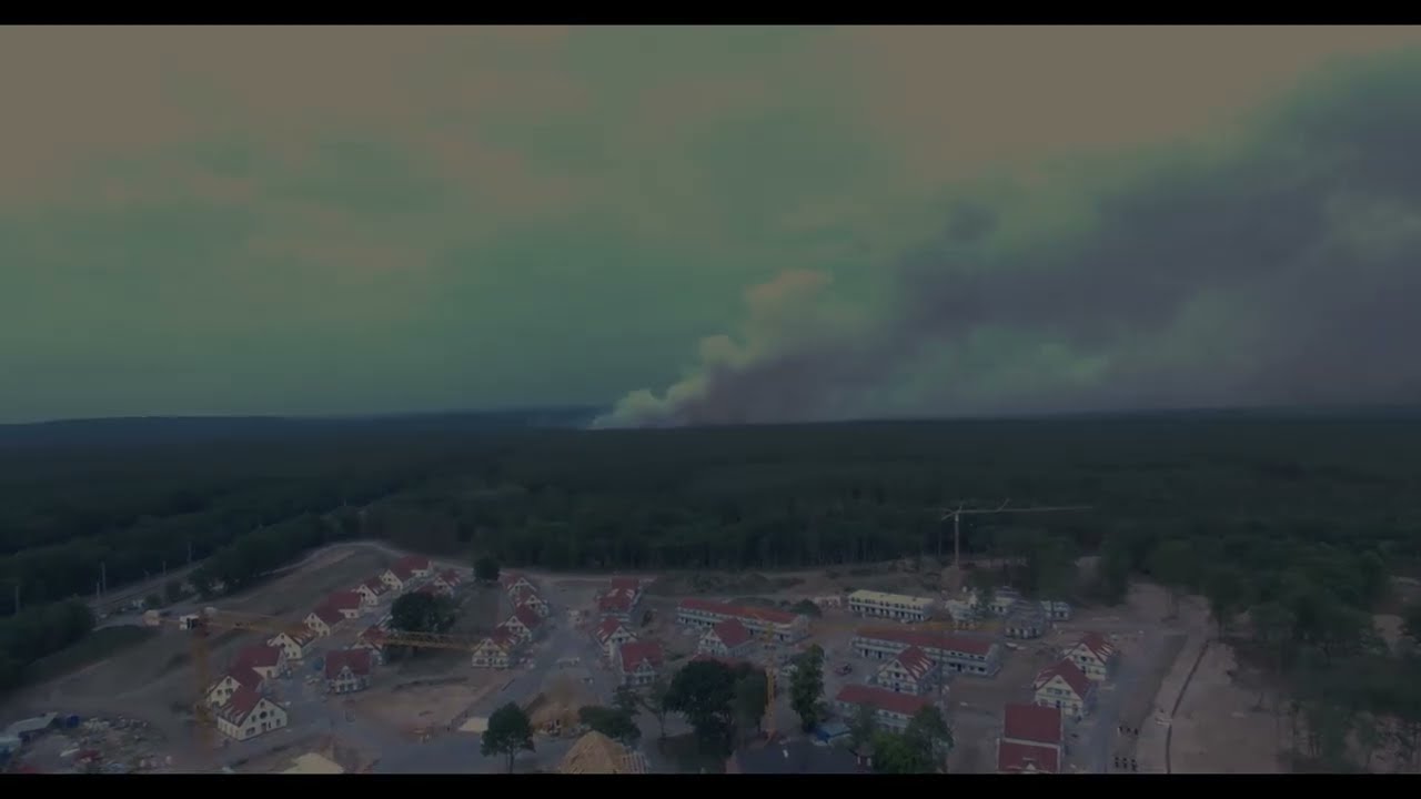 Waldbrand in Brandenburg Beelitz Heilstätten 2022 - YouTube