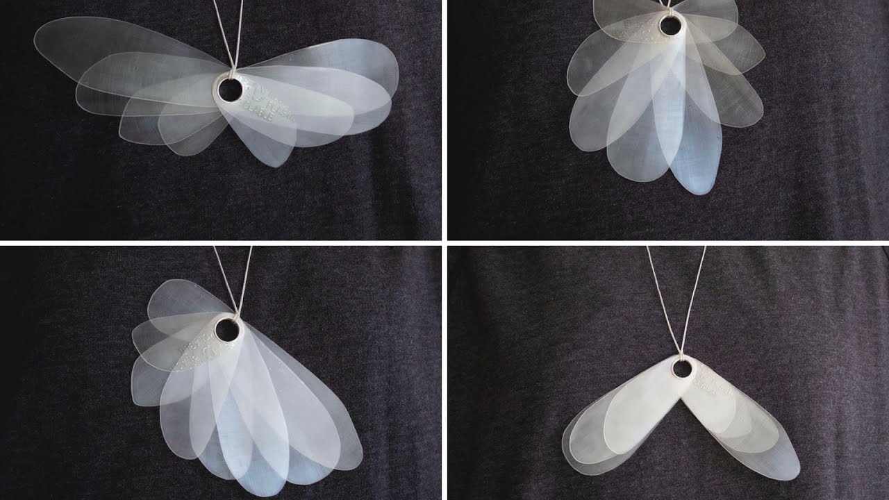 Winged Seed Necklace - Single-use Plastic Jewelry by Charity Ridpath