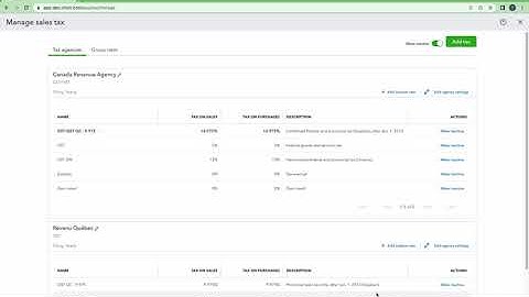 Quickbooks Online Canada tax tutorial - Everything about taxes take #1