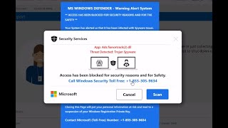 +1-855-305-9634 Fake Virus Alert | Remove +1-855-305-9634 Microsoft scam