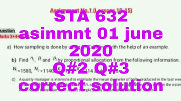 STA 632 assinment