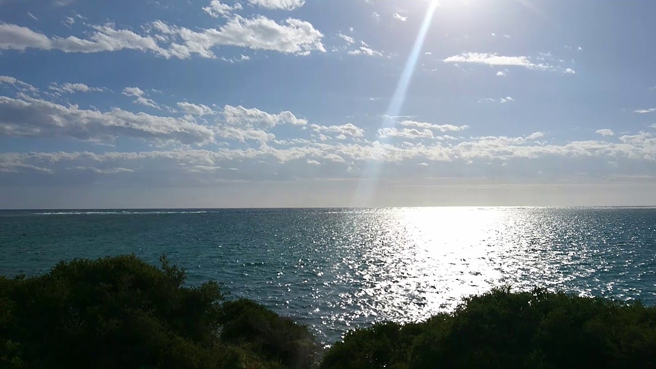 View of the lagoon and the mountains