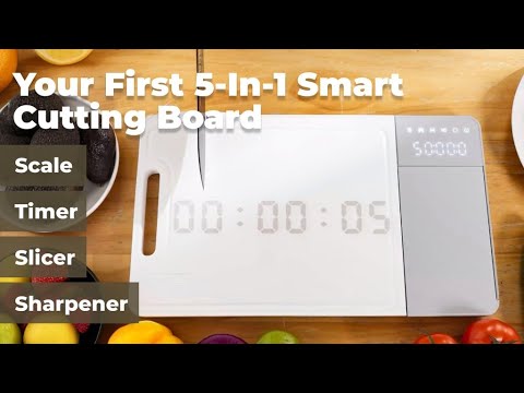 Slice Pro Timer Kickstarter: ChoppingBot, chopboard with Weigh, Slice, Timer, Sharpen ...