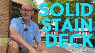 Applying Solid Stain To Your Deck | Deck Maintenance 101 👍