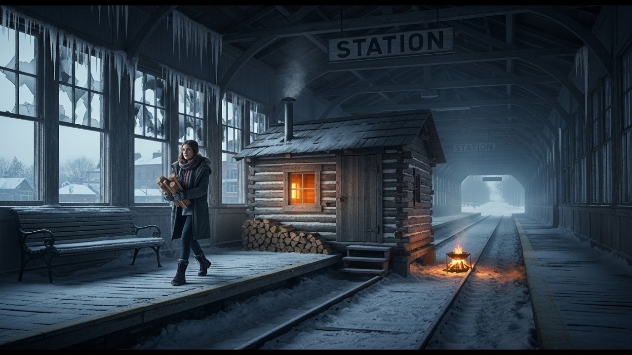 Costruì una Piccola Capanna in una Stazione Abbandonata — e Sopravvisse alla Bufera che Sepolse la C