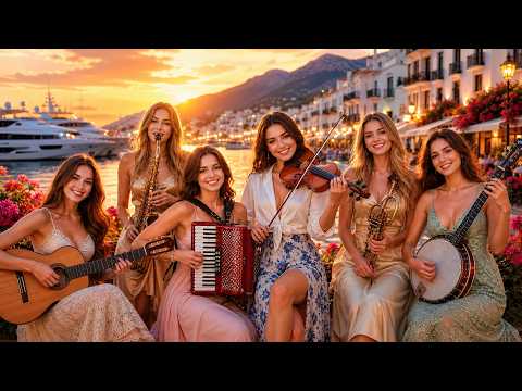 Mediterranean Flamenco Cha-Cha Lounge Music | Smooth Saxophone,Banjo, Guitar & Sunny Seaside Vibes