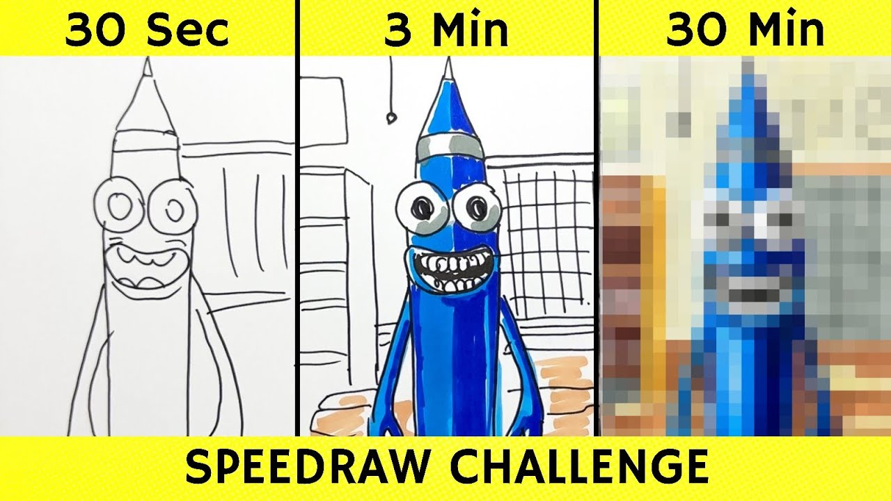 Drawing PULU PULU PULU PULPEN in 30 sec, 3 min, and 30 min | Italian Brainrot | Fendraw