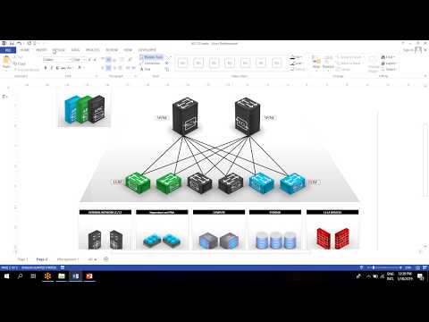 Tutorial3: Network Diagram in MS Visio using 3D Symbols