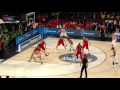 Olympiacos low post vs CSKA. Euroleague Final Four