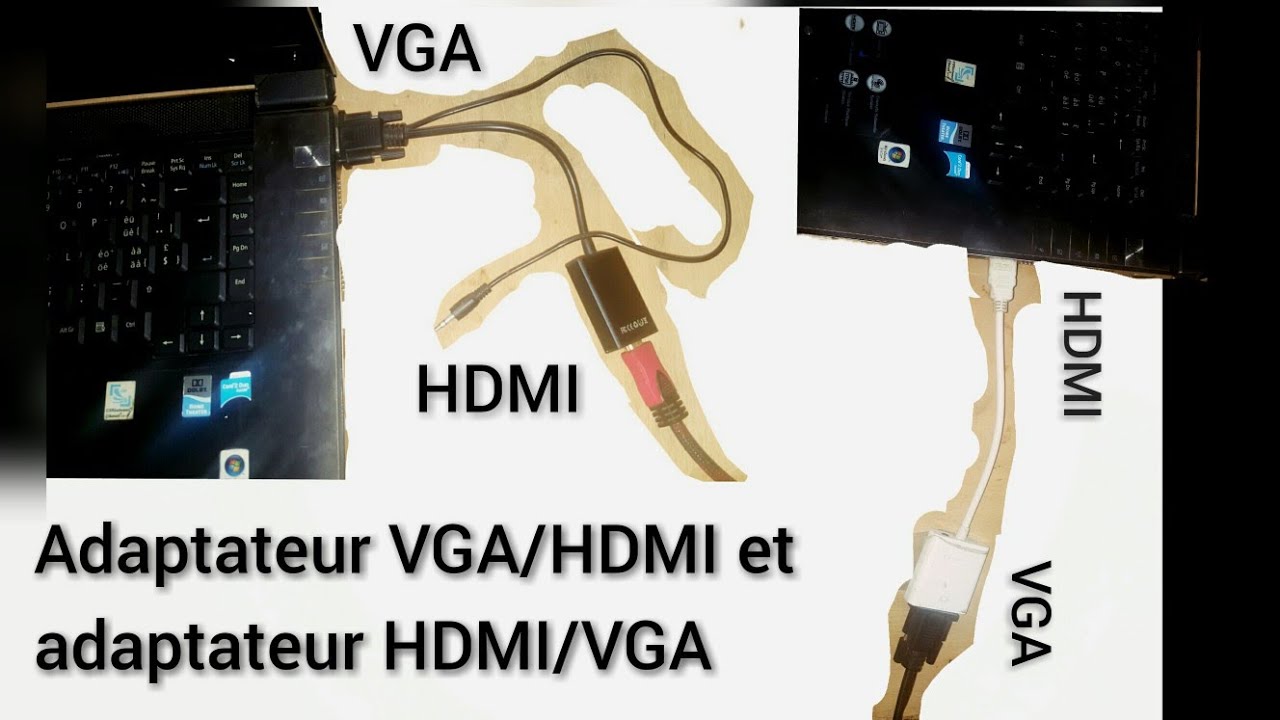 comment convertir VGA en HDMI - YouTube