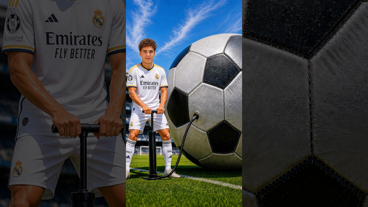 Wie oft pumpen bis Fußball PLATZT?👀| Adam kickt #shorts