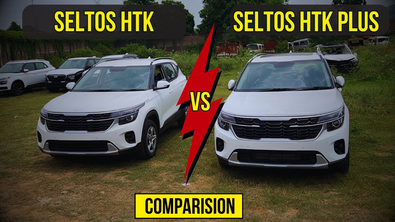 2023 Kia seltos HTK Plus vs HTK Base model comparison review sunroof