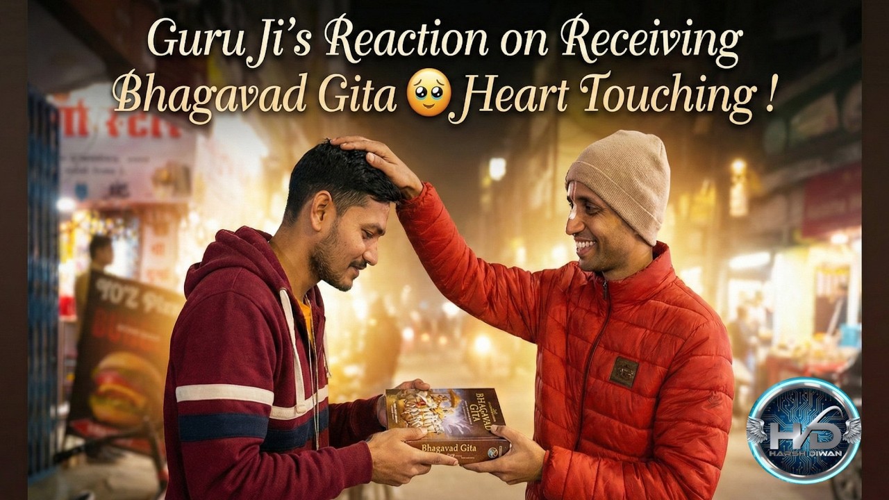 Guru Ji ko Bhagavad Gita Dedi 🥹 | Harsh Diwan