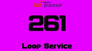 Sbs Transit Feeder Bus Service 261 Route Visualhyperlapse
