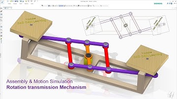 Solid Edge Basic Motion Simulation | Assembly & Animation Rotation Transmission Mechanism