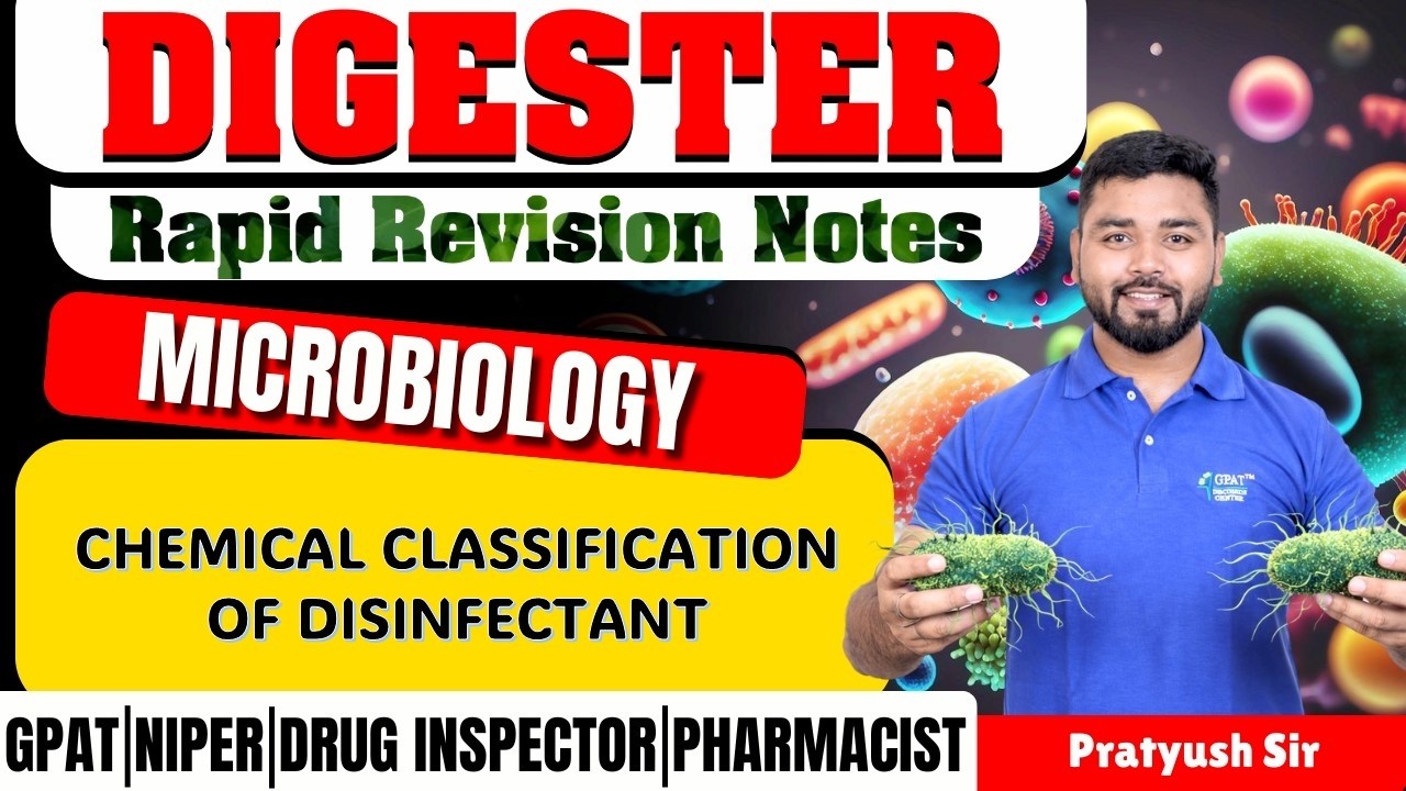 D-248 | Химическая классификация дезинфицирующих средств – Микробиология || Краткие конспекты для...