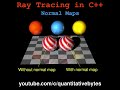 Ray Tracing in C++ : Normal Maps #shorts