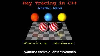 Ray Tracing in C++ : Normal Maps #shorts