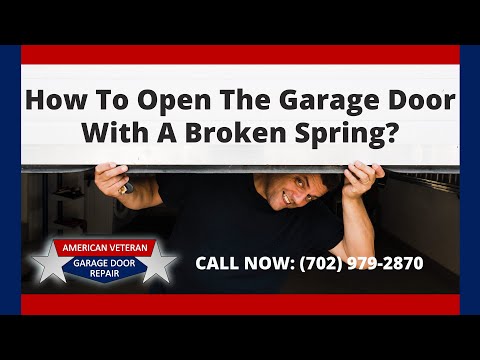 #Garagedoorrepair How To Open The Garage Door With A Broken Spring?