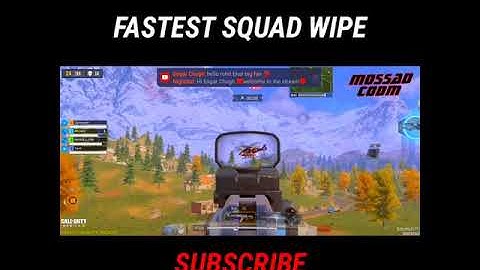 FASTEST SQUAD WIPE IN COD MOBILE #Shorts #YoutubeShorts #Codm