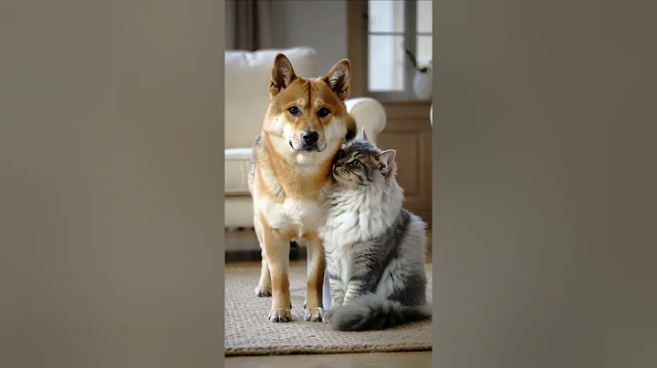 Video 11709451: norwegian forest cat, forest cat love, forest cat dog, fall forest