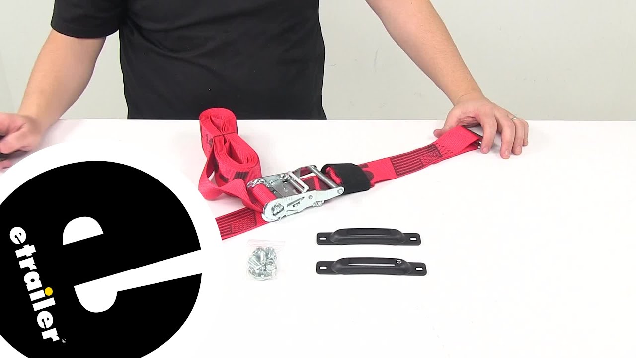 etrailer | Feature Review Snap-Loc E-Track Tie-Down Anchors with 2" x 16' Ratchet Strap