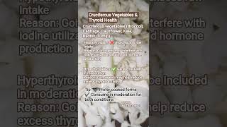 cruciferous veg&amp; thyroid health #thyroid #thyroidhealth #thyroidfood #thyroiddisorders