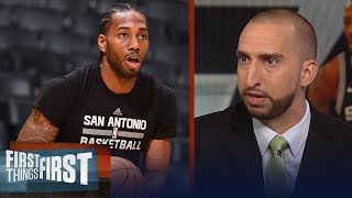 Nick and Cris react to reports Kawhi's 'people' hid him from Spurs staff | NBA | FIRST THINGS FIRST