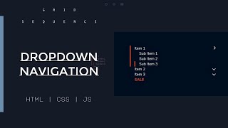 Dropdown Navigation - Html Css Js -