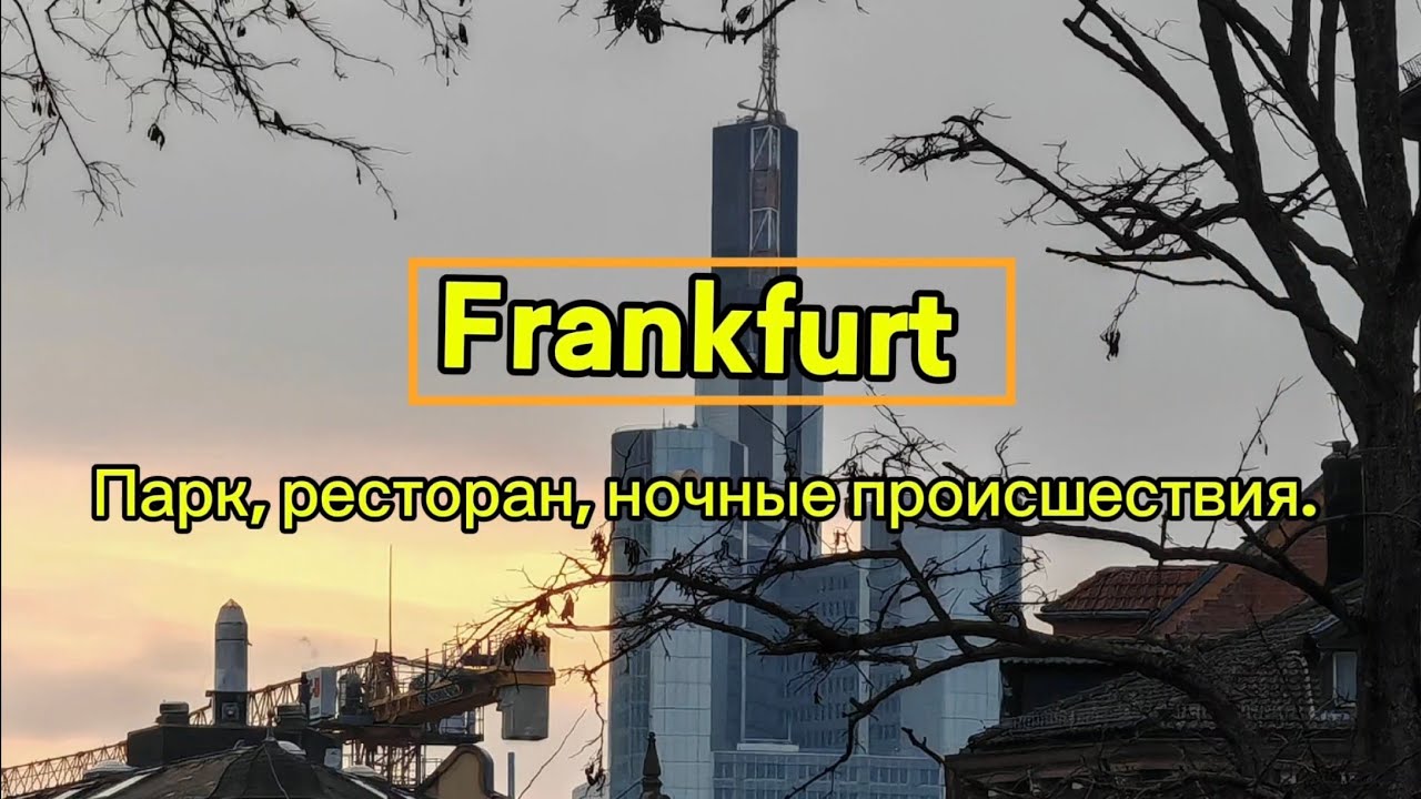 Frankfurt. Парк, ресторан и ночные происшествия!