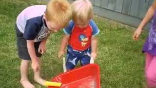 Cutest Kid With A Wheel Barrow