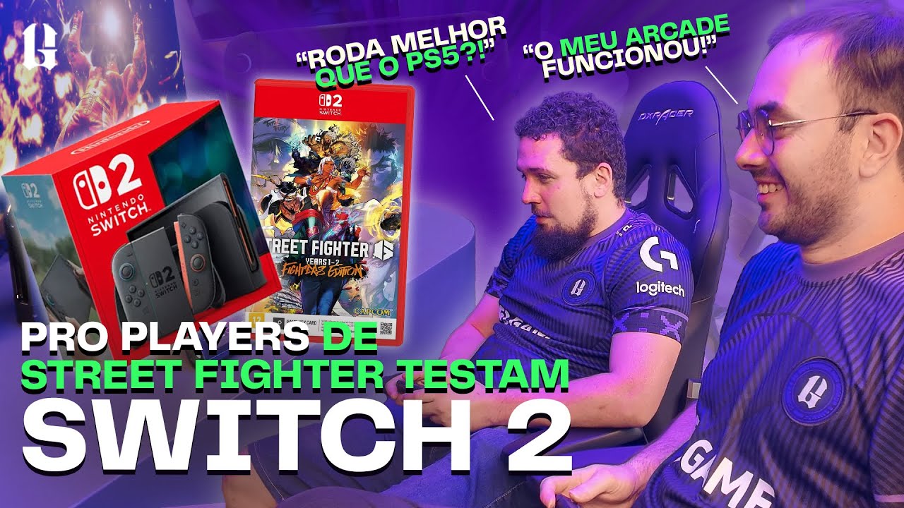 NINTENDO SWITCH 2 EM MÃOS! CONFIRA O TESTE COM KEOMA E BOLADO @Keoma @zangief_bolado7706 #fgc