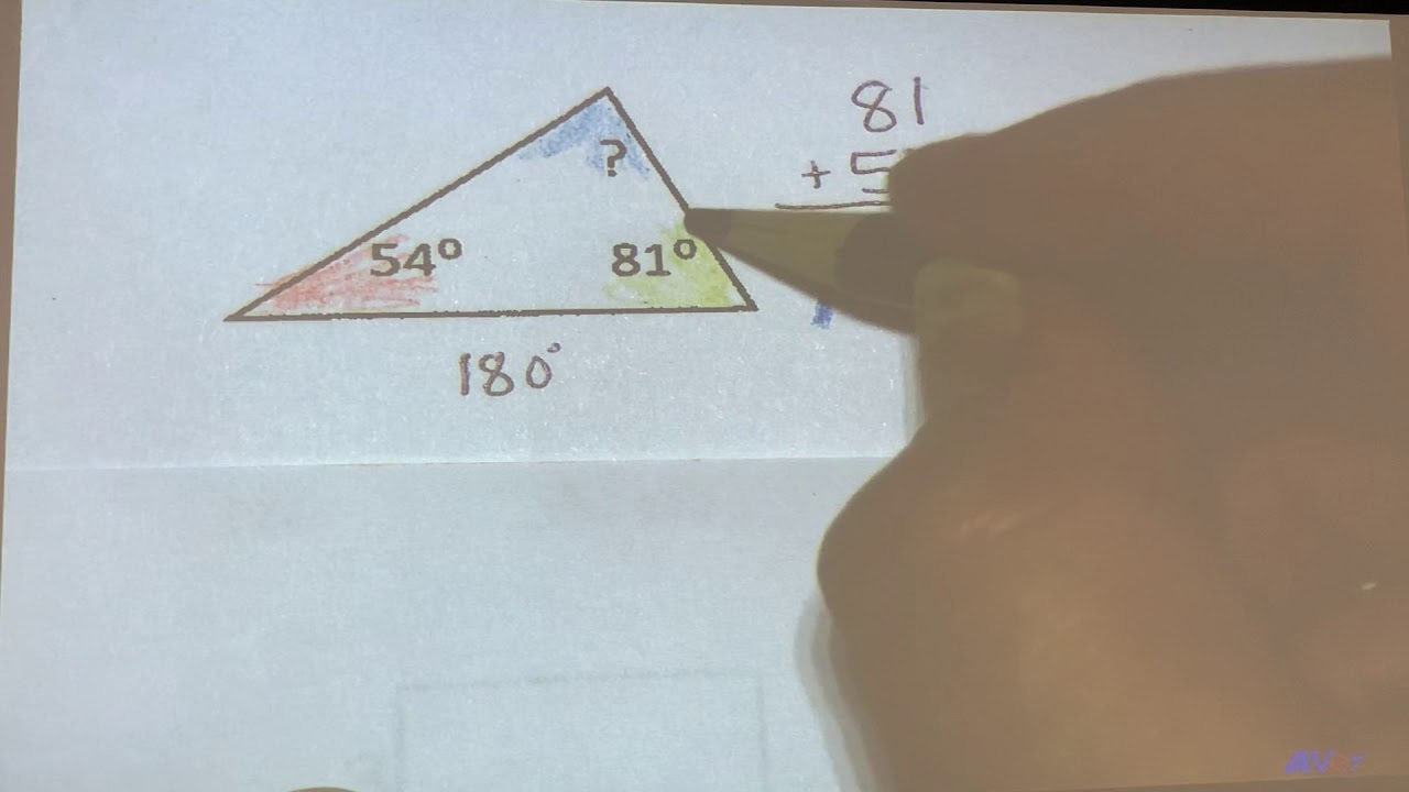 Find the Missing Angle - Triangles - YouTube