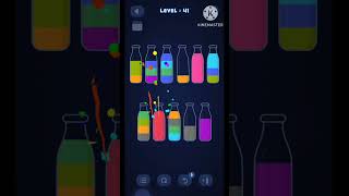 Water Sort Puzzle Bottle Level 41 Completed | Easy Trick Solution | Full Gameplay