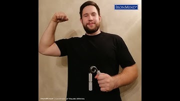 Valerii Stryha Certifies on the Captains of Crush No. 3 Gripper