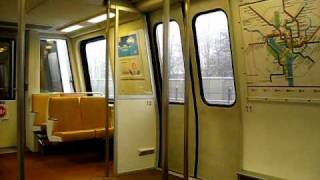 D.C. Metro Orange Line in the Snow.  December 5th, 2009