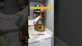 Stainless steel kitchen corner rack #besthomegadgets #kitchencornerrack #kitchengadgets #coolgadgets