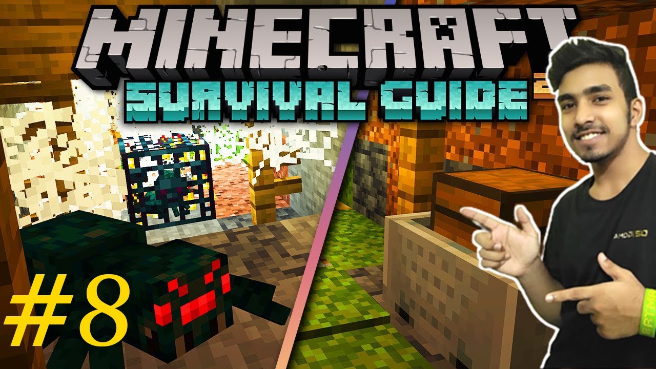 I Found A Mineshaft | Minecraft Survival Series Episode 8 - YouTube