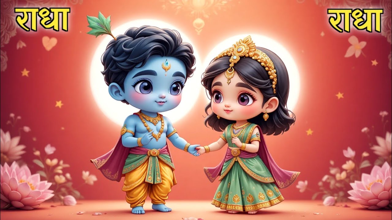 राधा राधा राधा राधा || Song हिंदी || प्रेमानंद जी महाराज || Kids baby song || Hindi Rhymes Kid's 